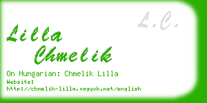 lilla chmelik business card